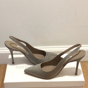 NIB Manolo Blahnik Sparkly Heels